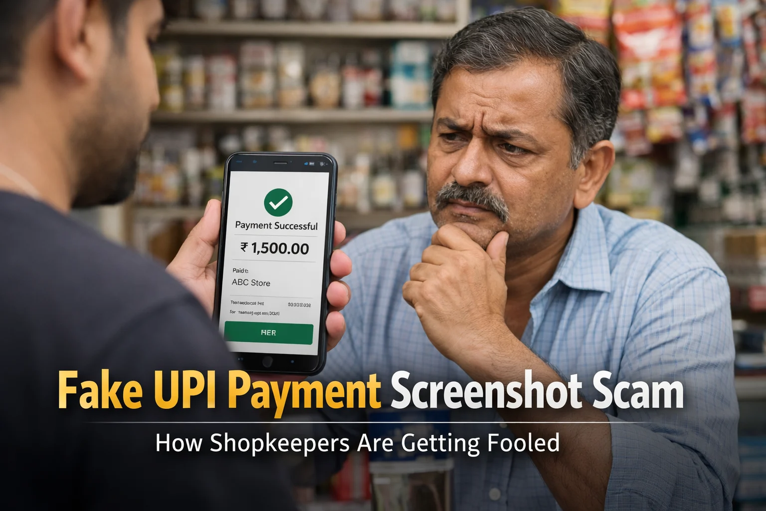 Fake UPI Payment Screenshot Scam — How Shopkeepers Are Getting Fooled
