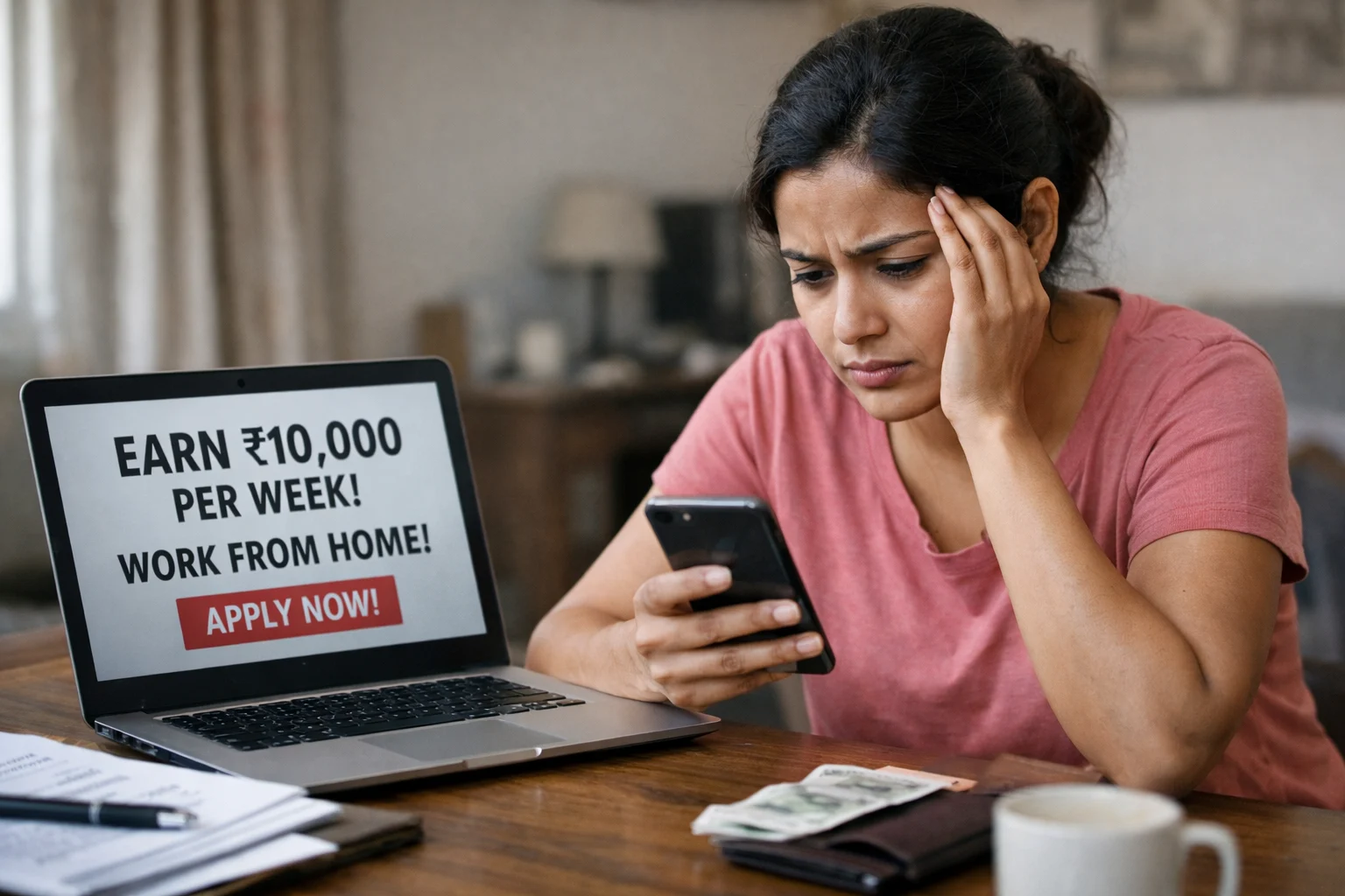 Fake Work From Home Jobs in India: How Scammers Are Targeting Students and Homemakers