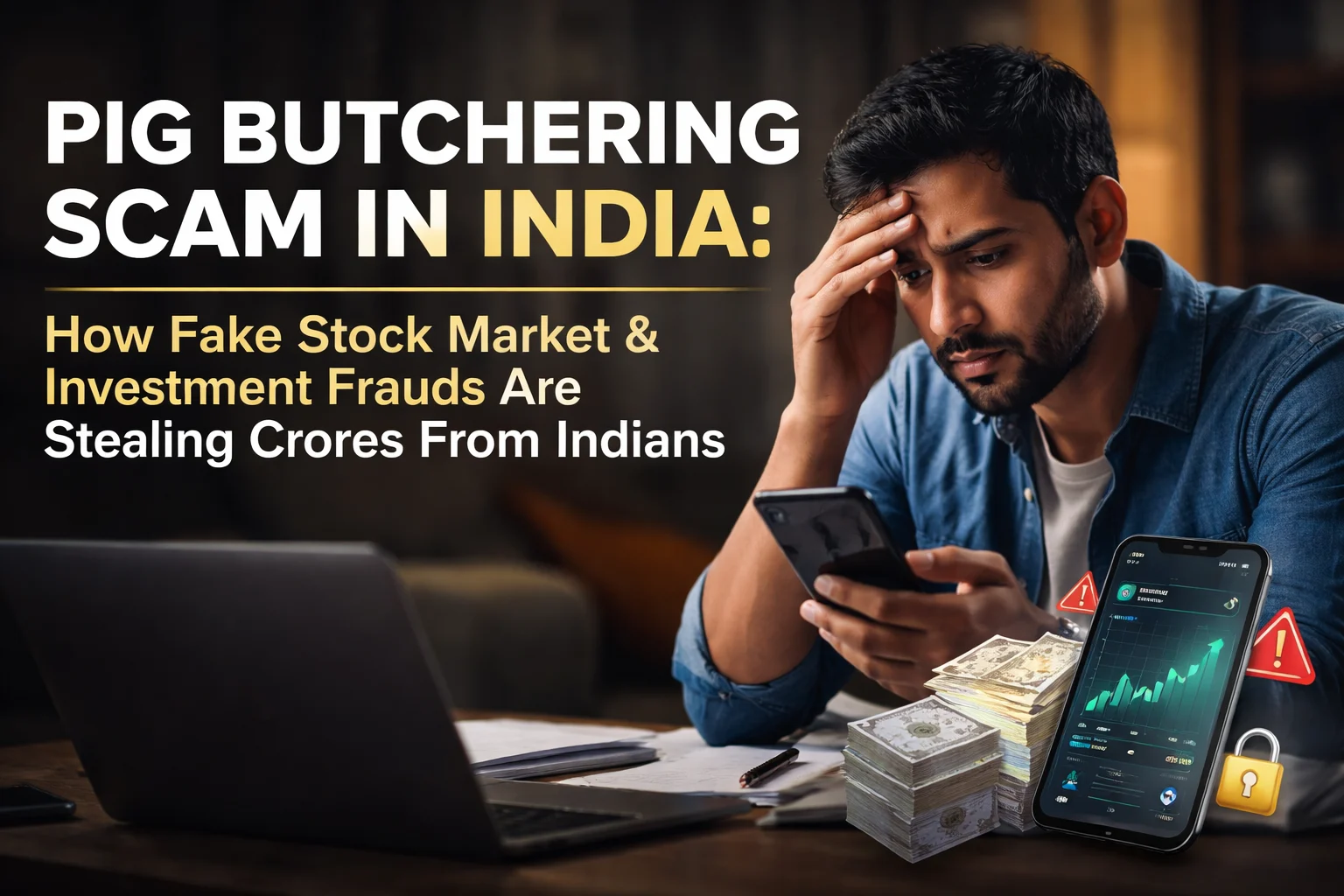 Pig Butchering Scam in India: How Fake Trading Apps Stole ₹14,000 Crore