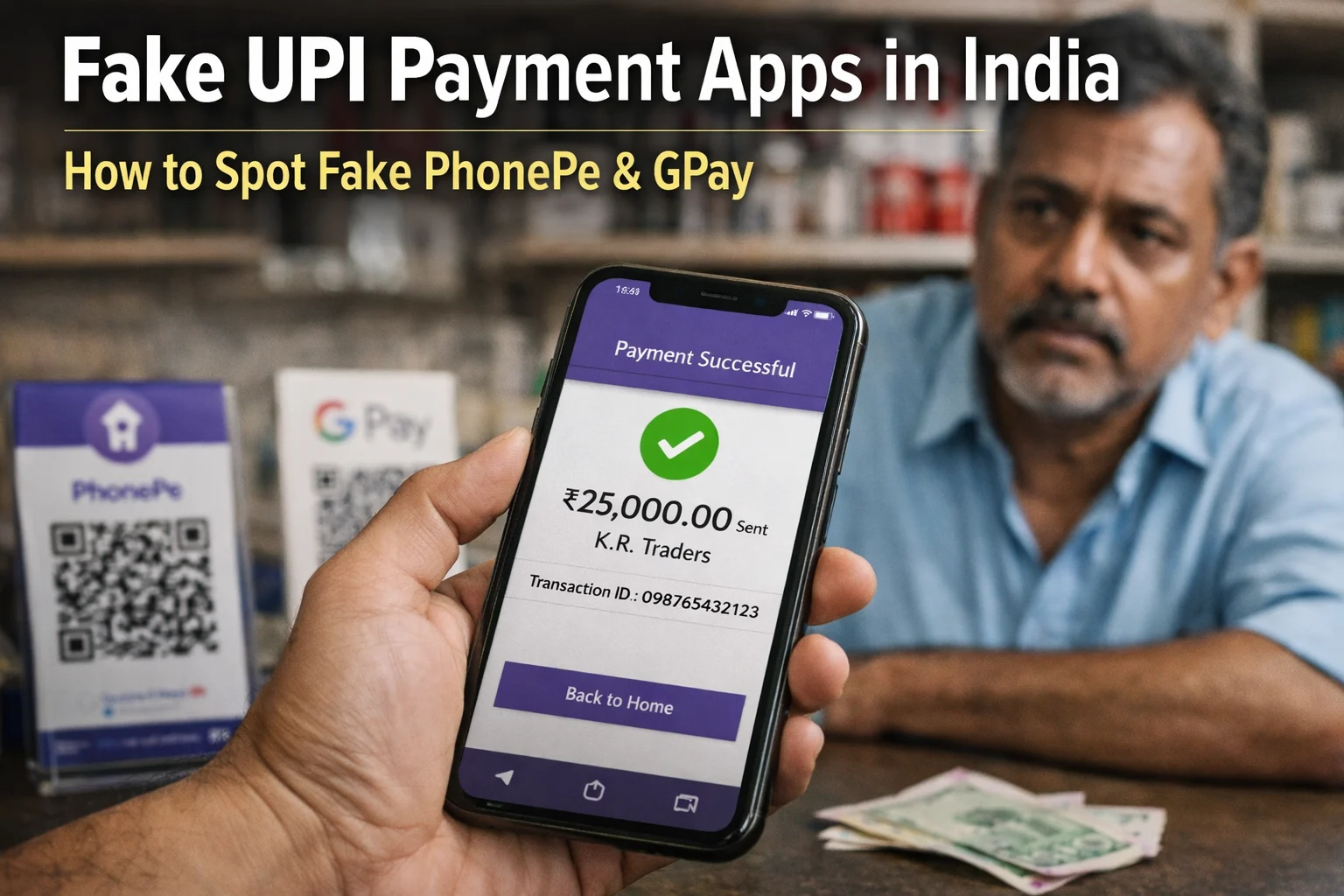 Fake UPI Payment Apps in India: How to Spot Fake PhonePe &amp; GPay