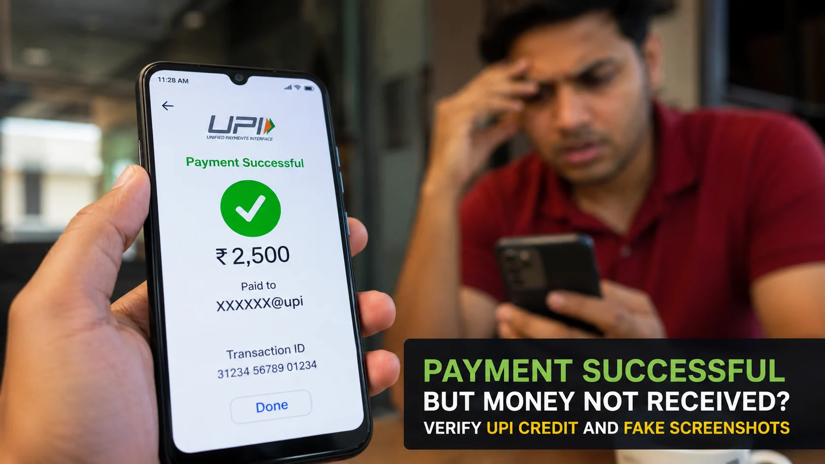 Payment Successful but Money Not Received? Verify UPI Credit and Fake Screenshots
